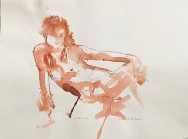 Original Figurative Nude Drawings by Martin Sjardijn