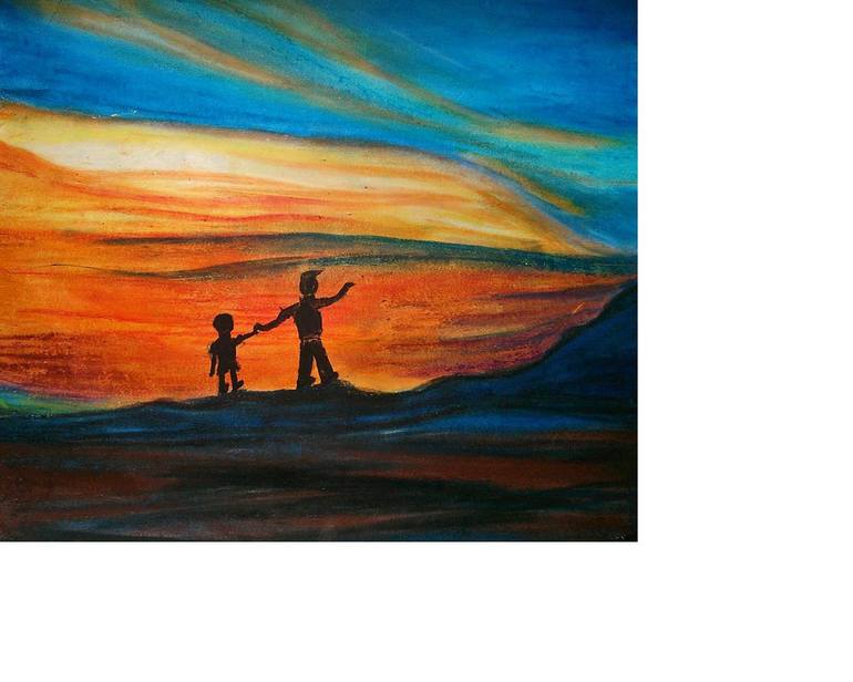 Rise Up. Painting by Sayani Sur | Saatchi Art