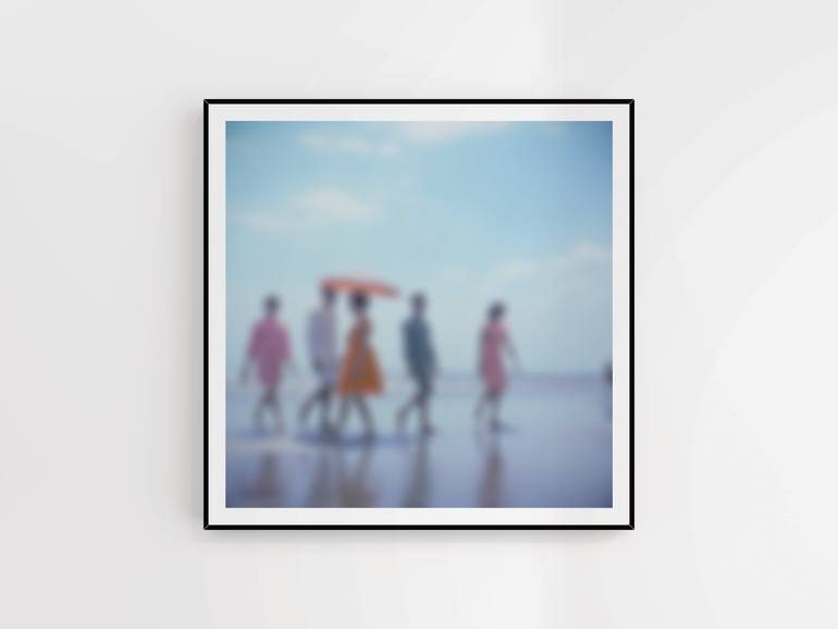 Original Abstract Expressionism Beach Photography by Nicolas Le Beuan Benic