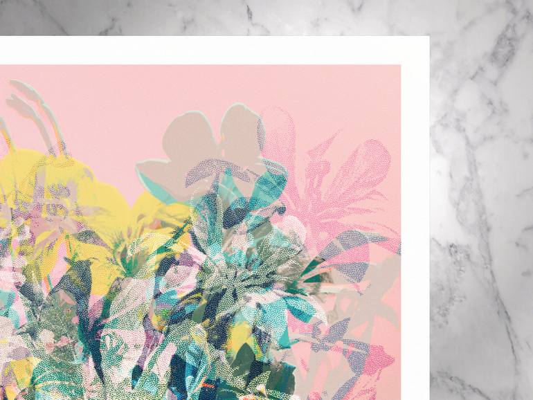 Original Contemporary Botanic Printmaking by Nicolas Le Beuan Benic