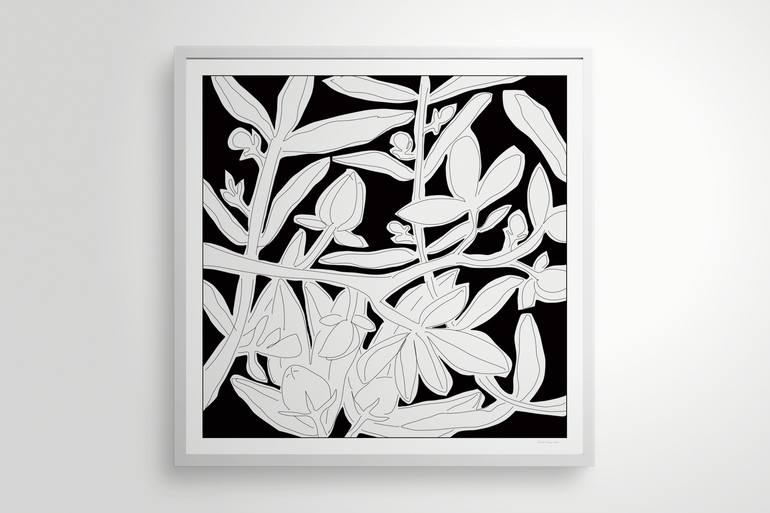 Original Floral Printmaking by Nicolas LE BEUAN BENIC