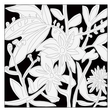 Original Minimalism Nature Printmaking by Nicolas Le Beuan Benic