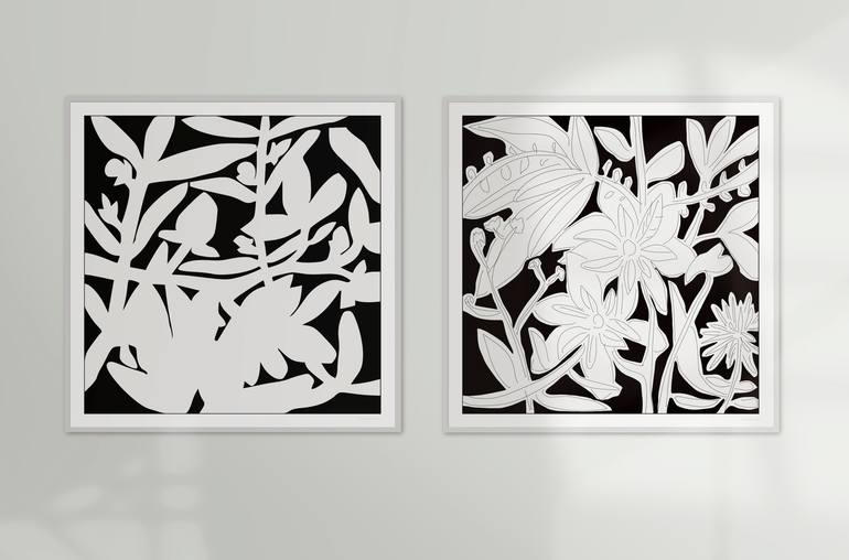 Original Minimalism Nature Printmaking by Nicolas LE BEUAN BENIC