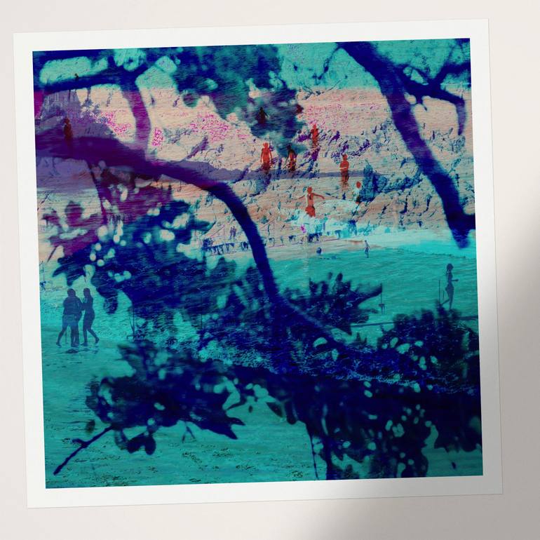 Original Abstract Expressionism Beach Photography by Nicolas Le Beuan Benic