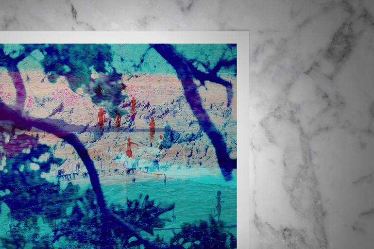 Original Abstract Expressionism Beach Photography by Nicolas Le Beuan Benic