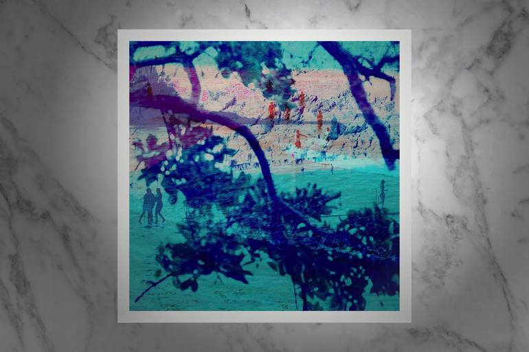 Original Abstract Expressionism Beach Photography by Nicolas Le Beuan Benic