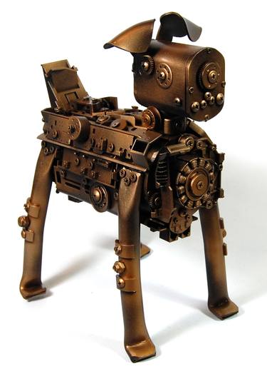 Scruffy the Dog Robot - Golden thumb