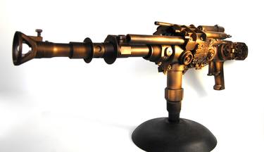 Steampunk Ray Gun - Life Sized, Includes Stand thumb