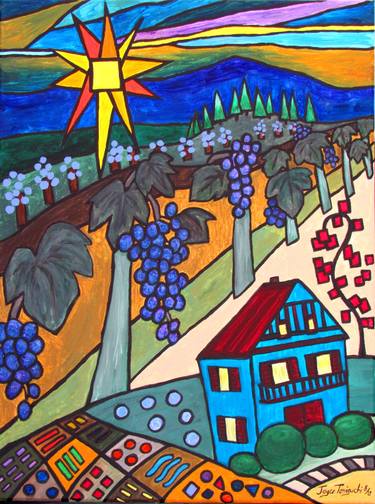 Vineyard in the Sun - Happy Farm House Series thumb