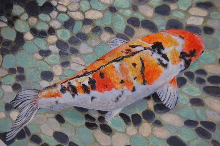 Original Fish Painting by Joyce Hiromi Taniguchi