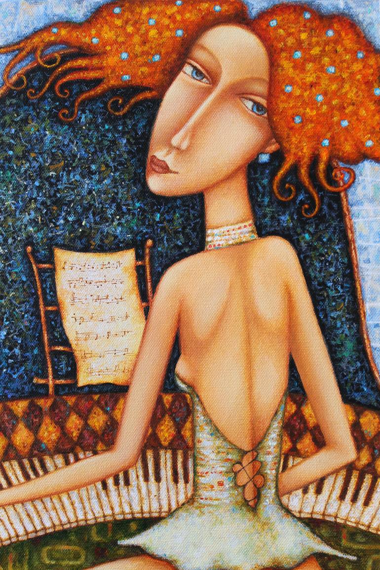 Original Figurative Women Painting by Oleg Khamoukov