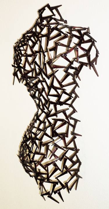 Original Abstract Body Sculpture by Corey Ellis