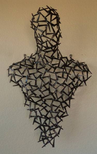 Original Abstract People Sculpture by Corey Ellis