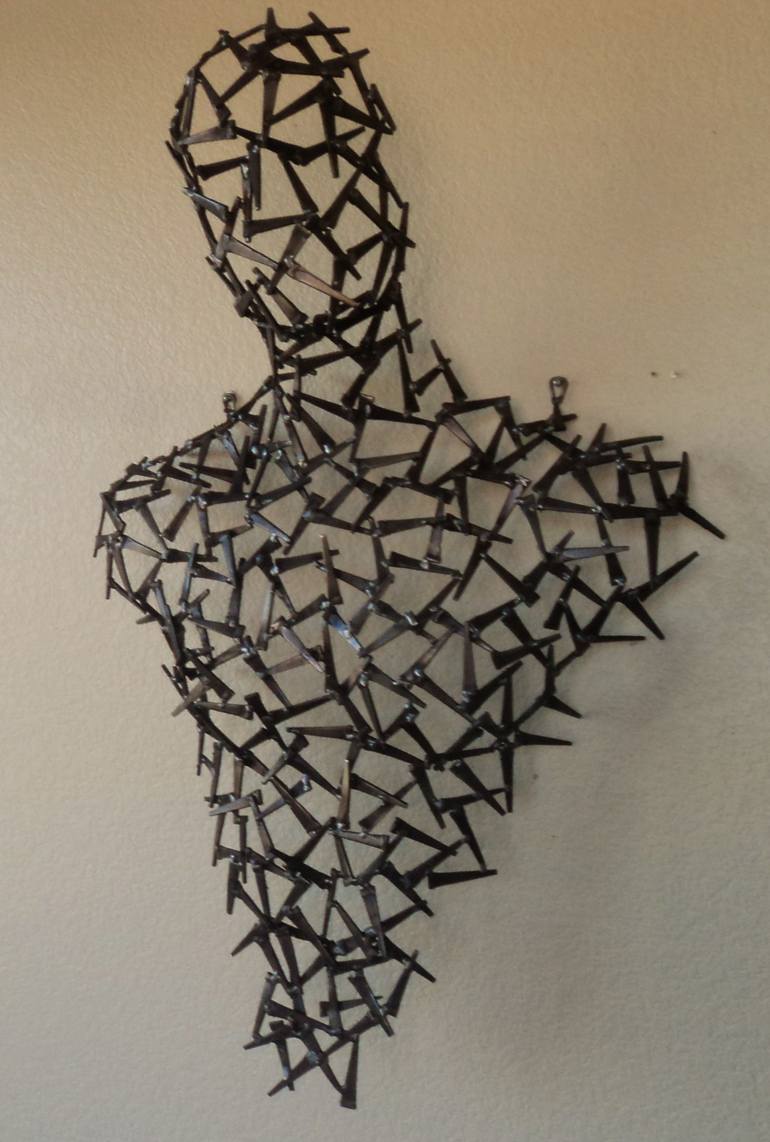 Original Abstract People Sculpture by Corey Ellis