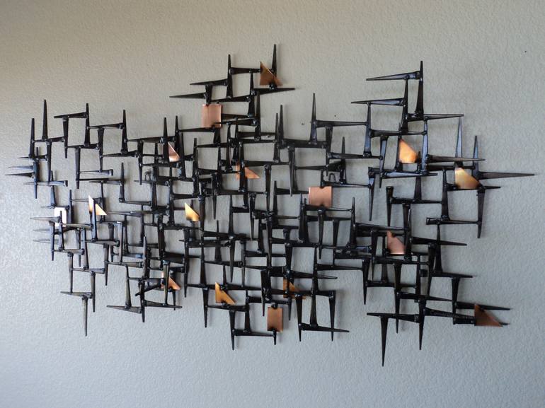 Original Art Deco Abstract Sculpture by Corey Ellis