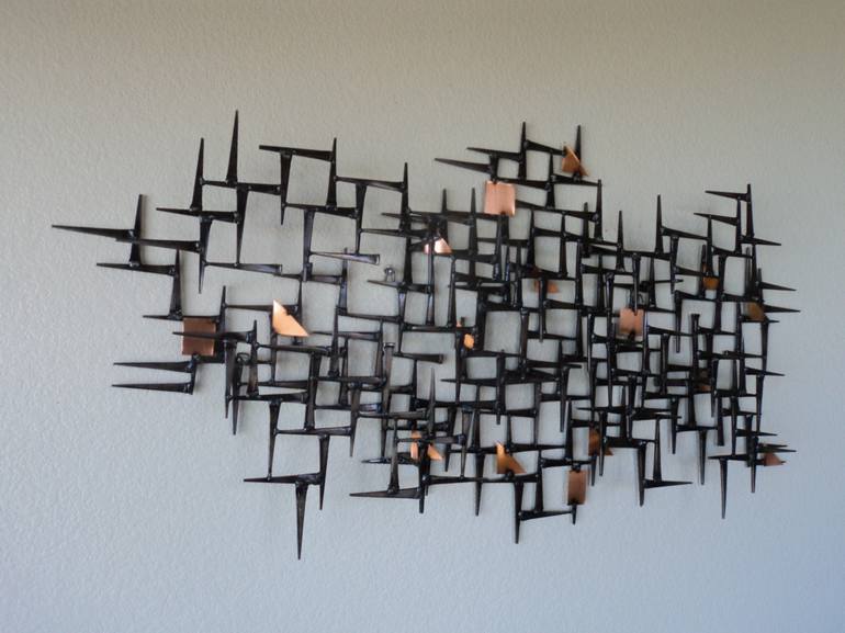 Original Art Deco Abstract Sculpture by Corey Ellis