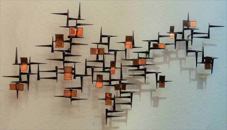 Original Abstract Expressionism Abstract Sculpture by Corey Ellis