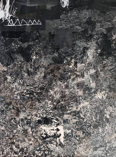 Original Abstract Nature Mixed Media by Jeroen Blok