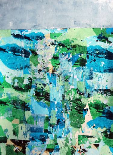 Original Abstract Expressionism Abstract Collage by Jeroen Blok