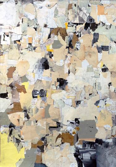 Original Abstract Expressionism Abstract Collage by Jeroen Blok