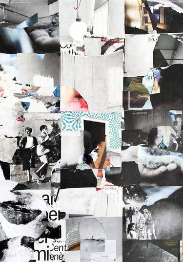 Original Abstract Expressionism Abstract Collage by Jeroen Blok