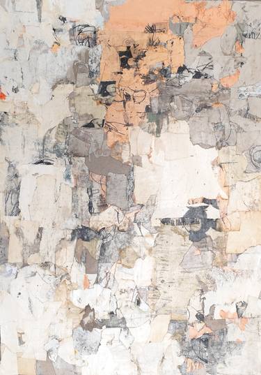 Original Abstract Expressionism Abstract Collage by Jeroen Blok