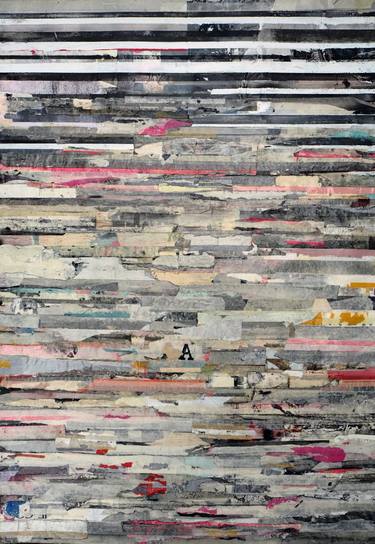 Original Abstract Expressionism Abstract Collage by Jeroen Blok