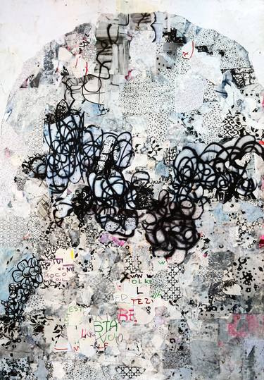 Original Abstract Mixed Media by Jeroen Blok