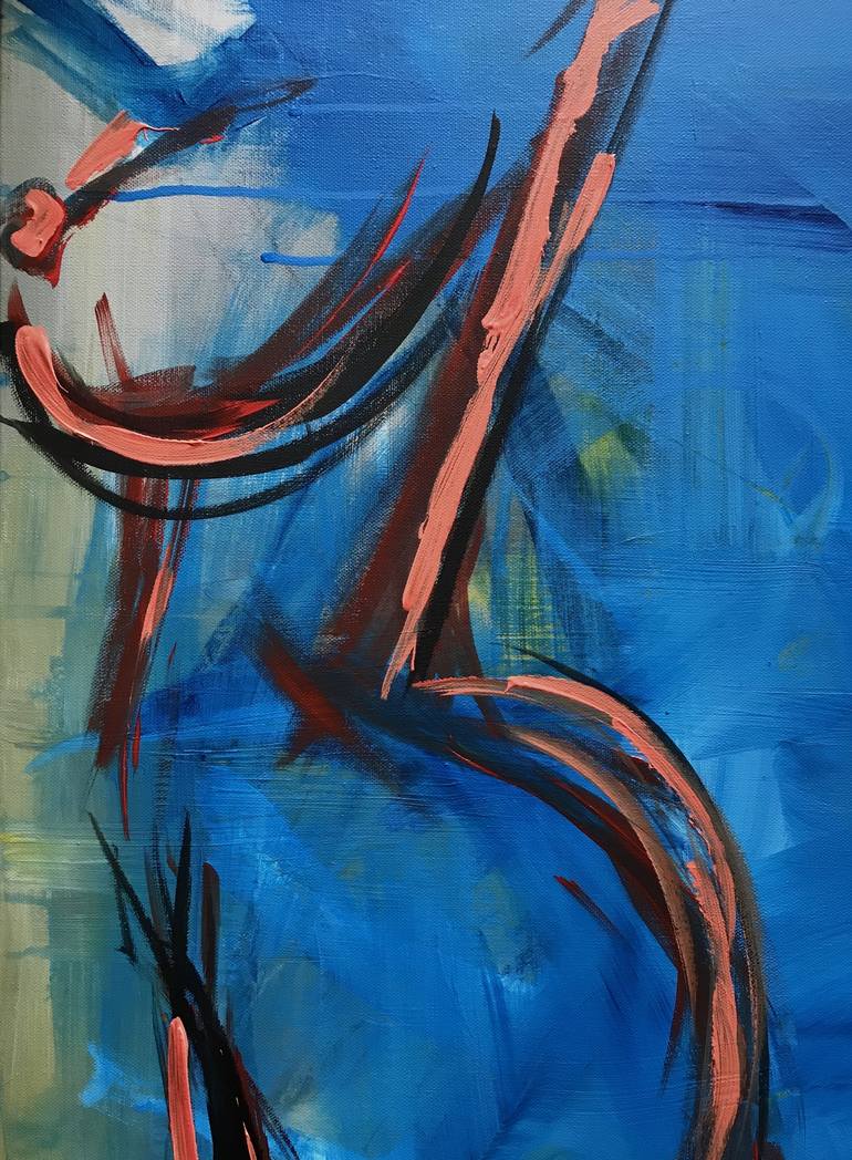 Original Abstract Women Painting by Dinara Omarova