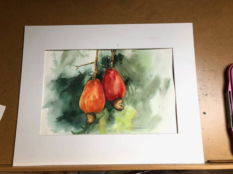 Original Figurative Food Painting by Krystyna Szczepanowski