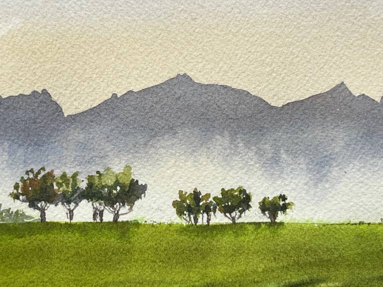 Original Figurative Landscape Painting by Krystyna Szczepanowski