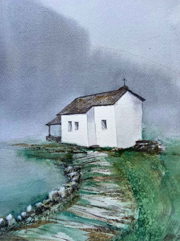 Original Figurative Landscape Painting by Krystyna Szczepanowski