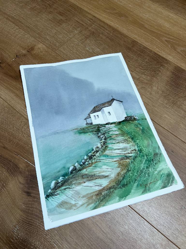 Original Figurative Landscape Painting by Krystyna Szczepanowski