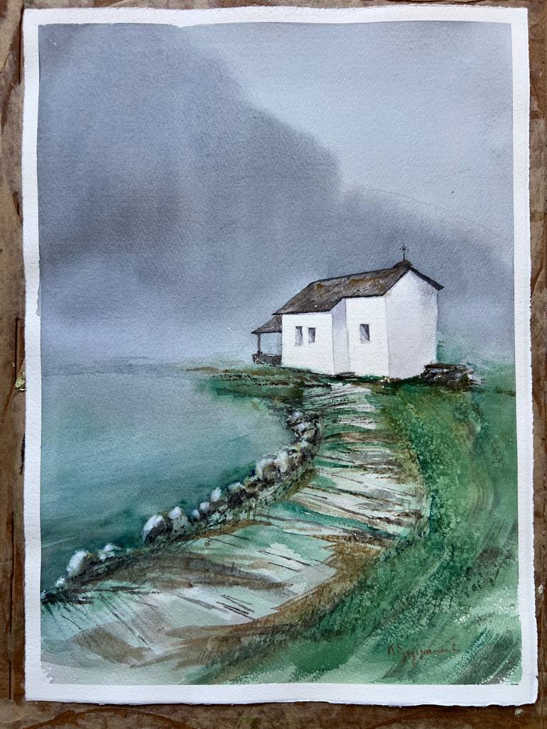 Original Figurative Landscape Painting by Krystyna Szczepanowski