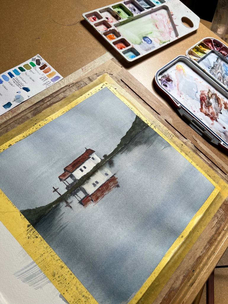 Original Figurative Landscape Painting by Krystyna Szczepanowski