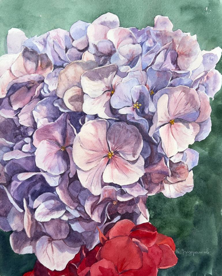 Hydrangea paintings | Saatchi Art