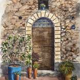 Quiet corner in Ticino by Krystyna Szczepanowski