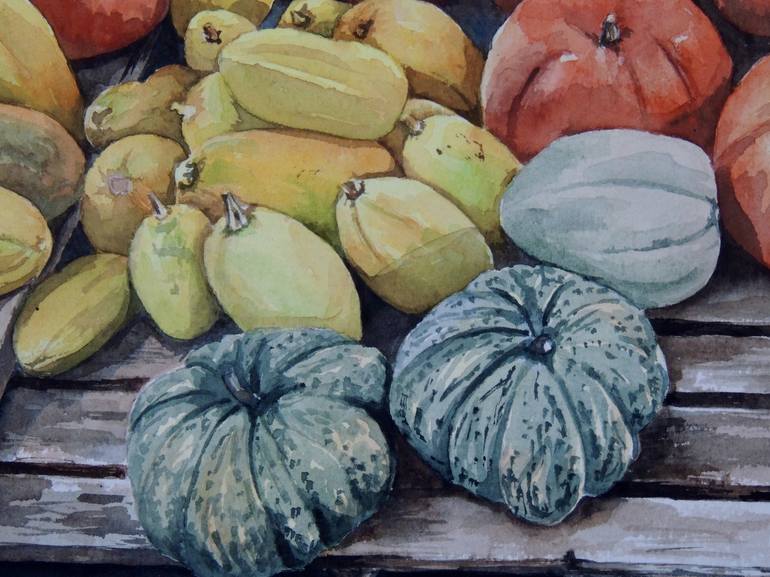 Original Expressionism Food Painting by Krystyna Szczepanowski