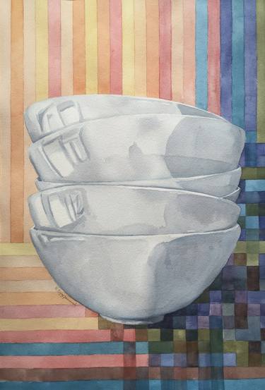 Original Modern Still Life Paintings by Krystyna Szczepanowski