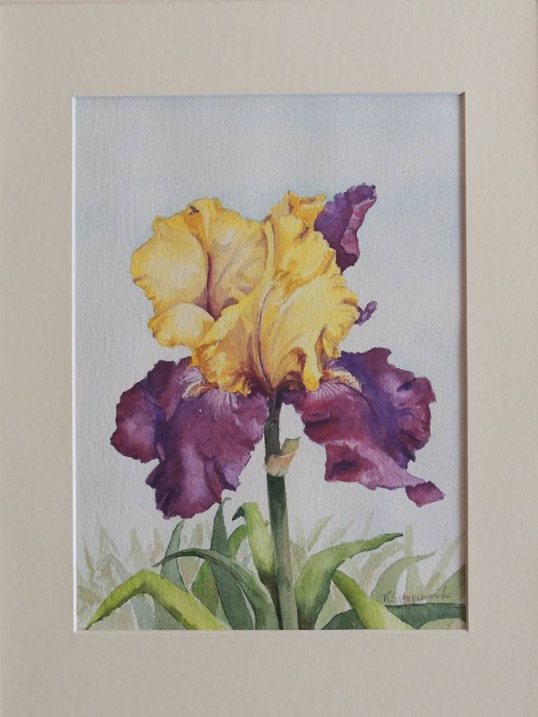 Original Figurative Floral Painting by Krystyna Szczepanowski