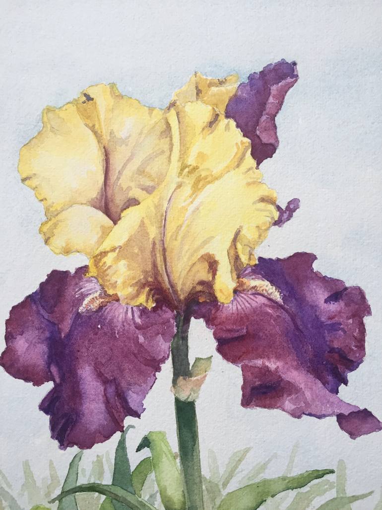 Original Figurative Floral Painting by Krystyna Szczepanowski