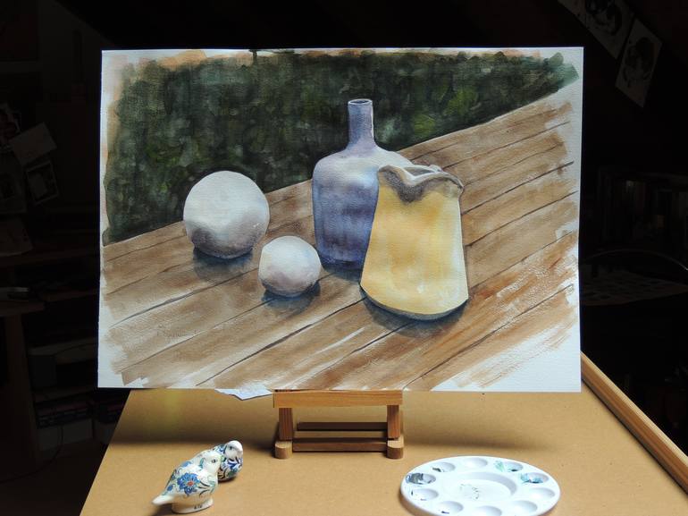 Original Figurative Still Life Painting by Krystyna Szczepanowski