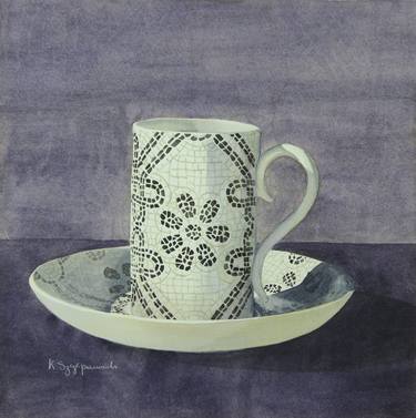 Original Still Life Paintings by Krystyna Szczepanowski