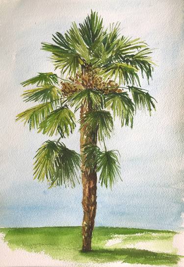 Palm tree - plain air thumb