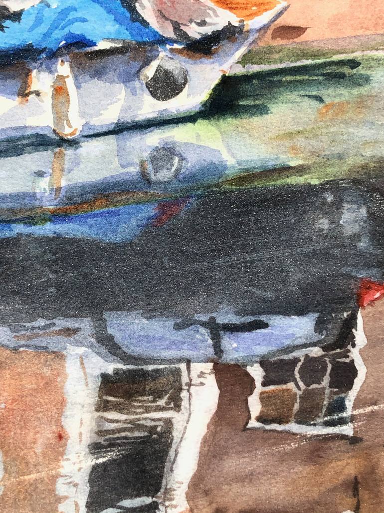 Original Figurative Architecture Painting by Krystyna Szczepanowski