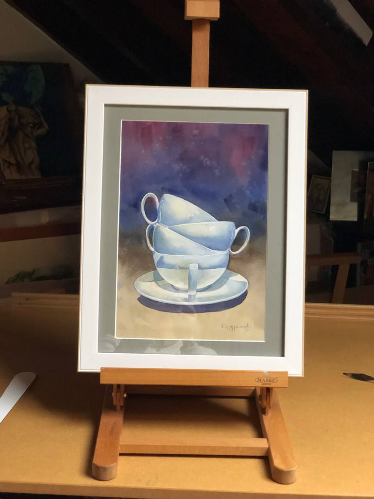 Original Conceptual Still Life Painting by Krystyna Szczepanowski