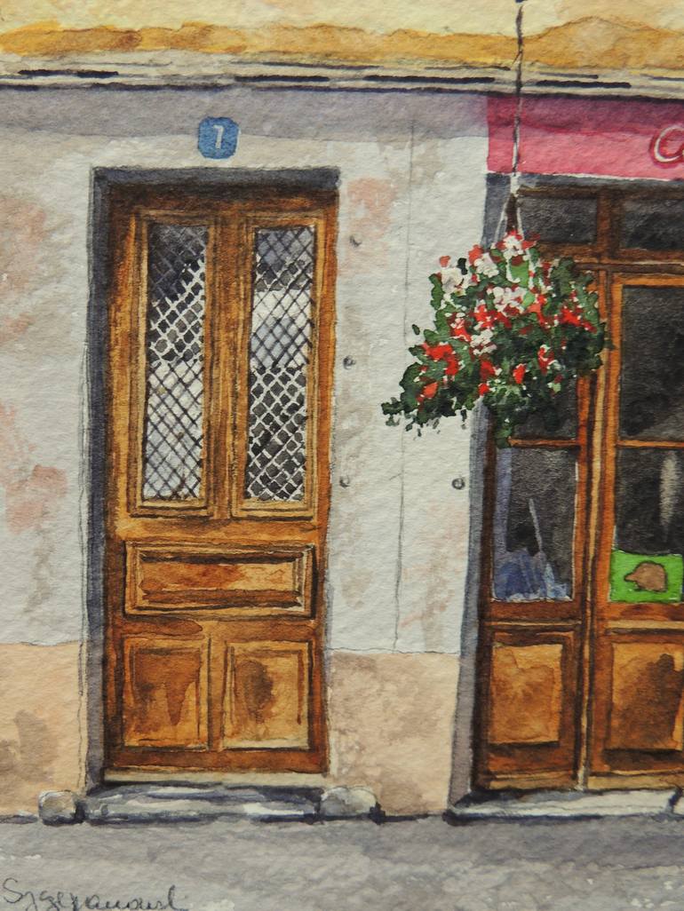 Original Architecture Painting by Krystyna Szczepanowski