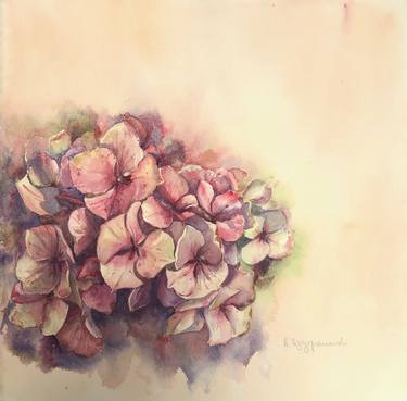 Original Figurative Floral Paintings by Krystyna Szczepanowski