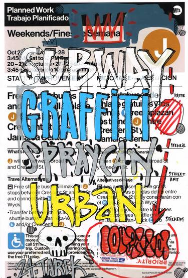 Original Street Art Calligraphy Drawing by Tarek Ben Yakhlef