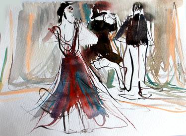 Print of Abstract Expressionism People Paintings by jingyan cheng